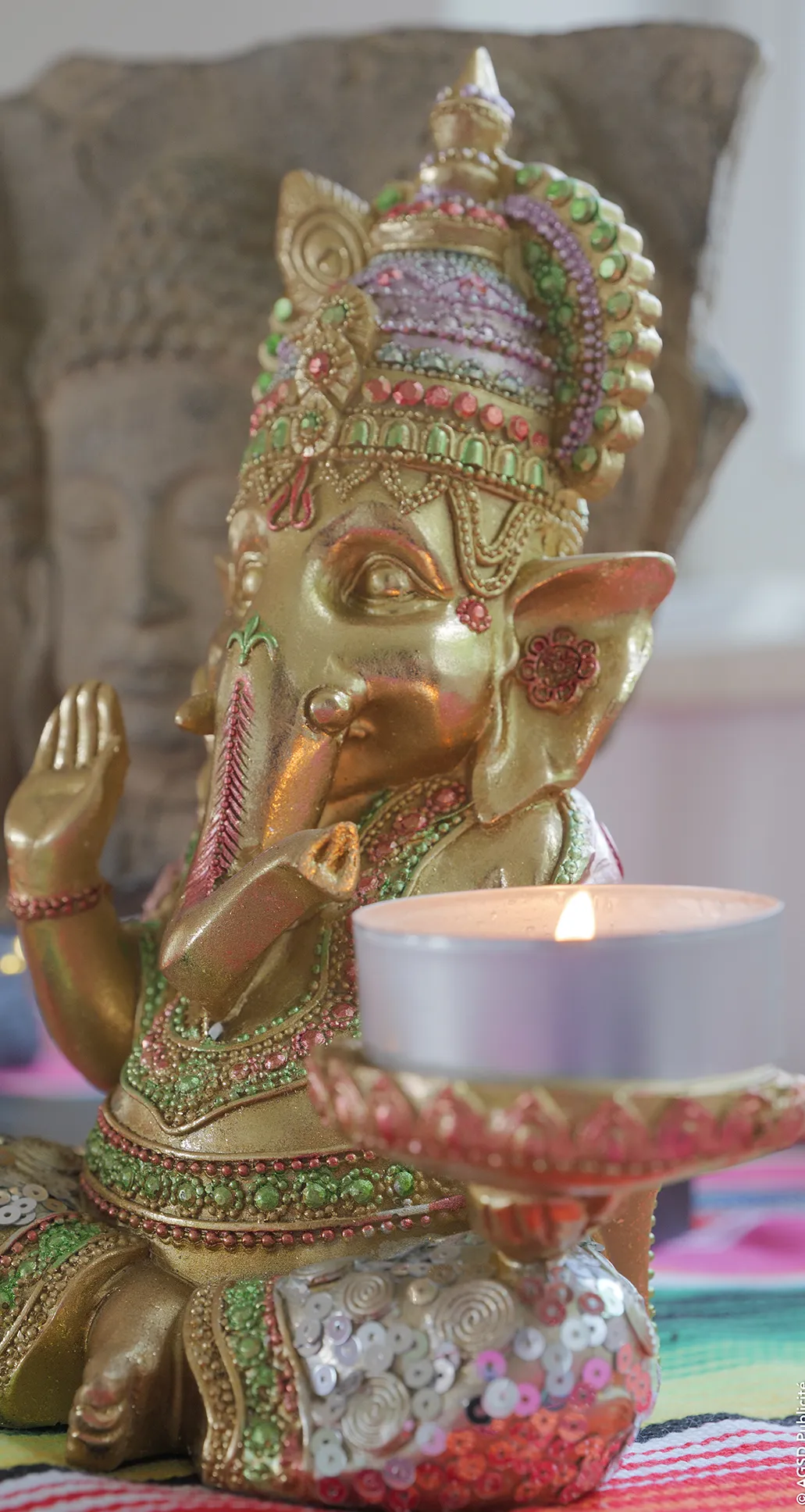 Dieu Ganesh dans l'espace détente Olizen à Hestrud